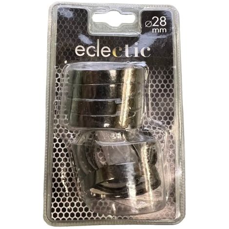 8PZ ANELLI PER TENDA D.28MM COL. NICKELNERO