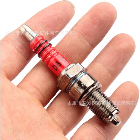 Off-road motorcycle/ATV/street bike parts CG125 150 250CC single-claw D8TC spark plugs and red nozzles (1/4)