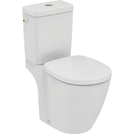 Inodoro de pie con salida horizontal IDEAL STANDARD Connect y asiento de inodoro