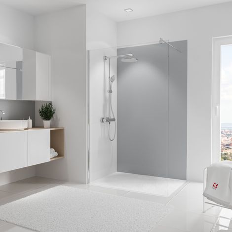 Panneau mural Gris argenté, Schulte, 120 x 210 cm