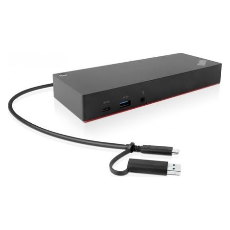 Origin Storage 40AF0135EU laptop-dockingstation & portreplikator Andocken USB 3.2 Gen 1 (3.1 Gen 1) Type-A + Type-C Anthrazit, Rot