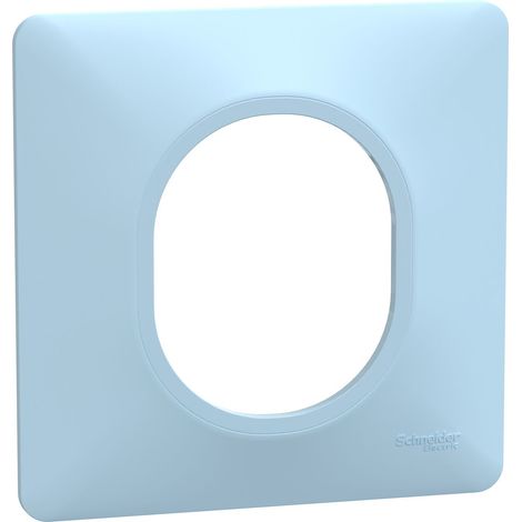 OVALIS PLAQUE DE FINITION 1 POSTE BLEU AZURIN SCHNEIDER S320702C