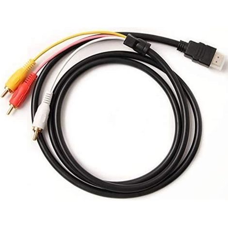 Câble HDMI vers RCA - Maofuxing - 1080P - Adaptateur - Convertisseur AV (1/4)