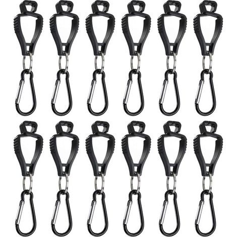Set di 12 clip per guanti, porta guanti, porta guanti da cintura, impugnatura per guanti da lavoro, gancio per casco, accessori Spapa, impugnatura per guanti, porta guanti (1/5)