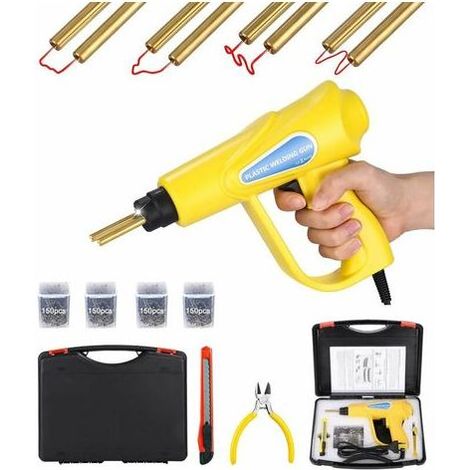 Aiperq – Machine à souder plastique 70W – Temps de chauffe 1-3s – 600 agrafes acier inoxydable – Réparation pare-chocs et pièces auto - 600Pcs (1/3)
