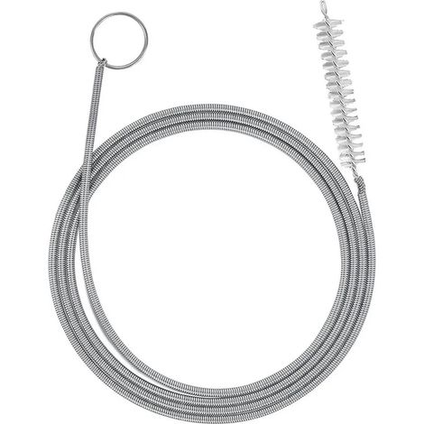 Kit de nettoyage pour trou d'évacuation de réfrigérateur, outil de déboucheur tuyau avec brosse spirale, entretien cuisine, 5 pièces + 1 mètre de câble (1/5)