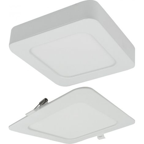 Downlight LED carré 24W CCT encastré/saillie blanc Ecolight (1/5)