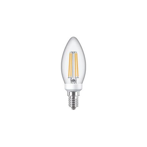 Ampoule LED E14 Flamme - Filament - Blanc chaud - 2700K - 40W