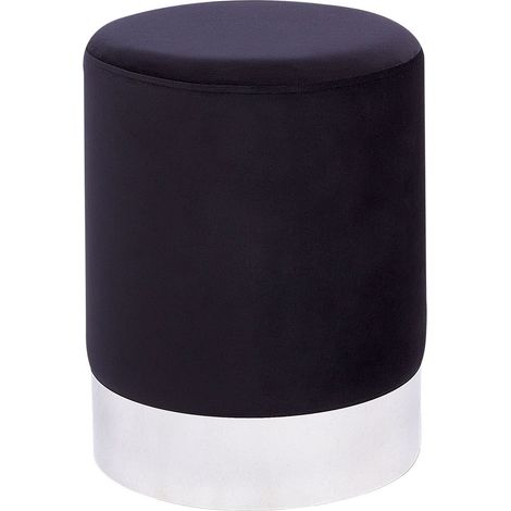 Pouffe BRIGITTE Velvet Black