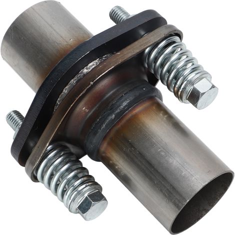 Bride de réparation soudée pour pot d'échappement, rotule sphérique en acier inoxydable, outil avec boulons à ressort, kit de fixation silencieux, raccord universel. (1/5)