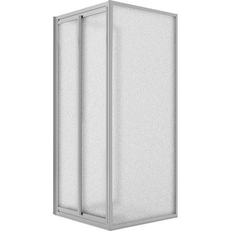 Box doccia saloon 3 lati vetro stampato h 185 mod. Clint 80x100x80 cm ap. 100