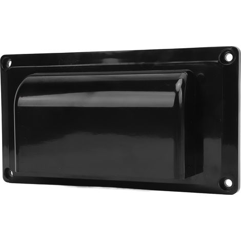 Ortviai Cache-ventilation latéral pour camping-car, caravane, bateau – ABS résistant aux UV, noir (03040287)