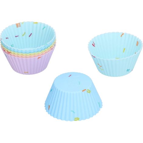 20 Moules en Silicone Réutilisables pour Cupcakes, Muffins, Gâteaux et Pâtisseries - Antiadhésifs