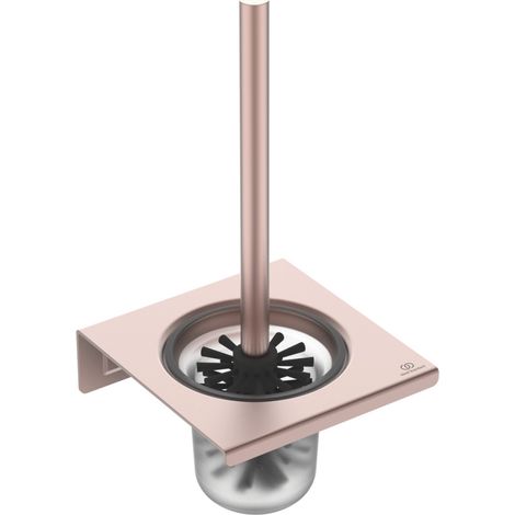 Ideal Standard ALU+ - Brosse WC murale avec support, verre dépoli/noir soyeux BD593XG