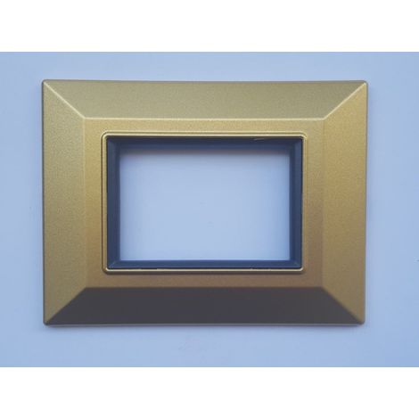 Trade Shop - PLATTE PLATTE PLATTEN KOMPATIBEL FÜR AXOLUTE BTICINO SERIE FARBIG SQ - Satingold