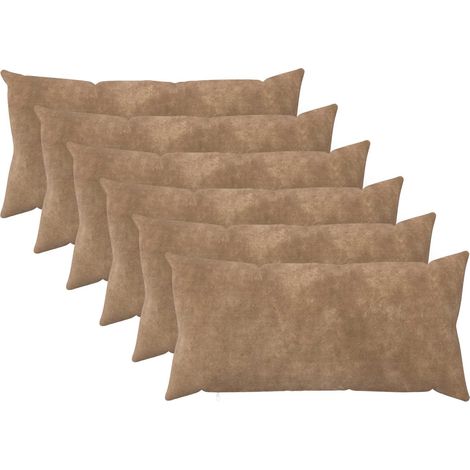 Federa 6 pcs HEERLEN Tortora 40 x 80 cm Fleece in microfibra vidaXL (1/5)