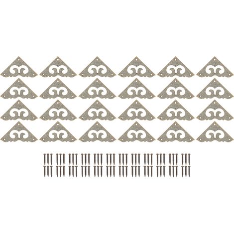 24pcs Corner Protector 3cm Chinese Style Retro Brass Elegance Exquisite Furniture Edge Protection (1/5)