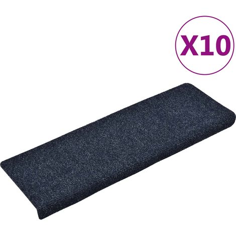 Maison Exclusive - Tappetini per scale autoadesivi 10 pz 65x21x4 cm Antracite