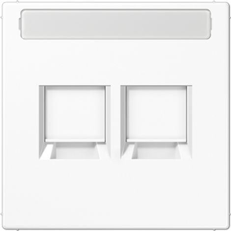 Placa de acabado Jung ls1969-2naweww termoplástico blanco modular