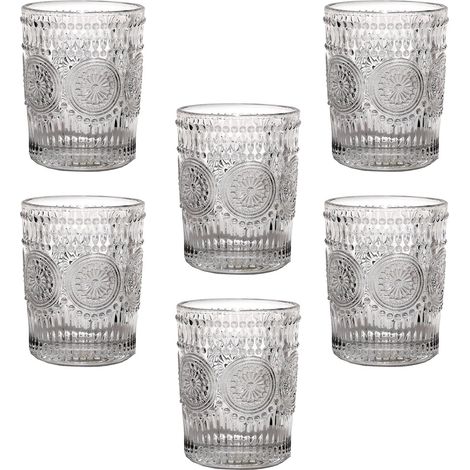 Bicchieri Eleganti in Vetro da 30 cl Set di 6 PREGIATI per Stile e Raffinatezza UNICO Eleganza per Ogni Tavola e Occasione