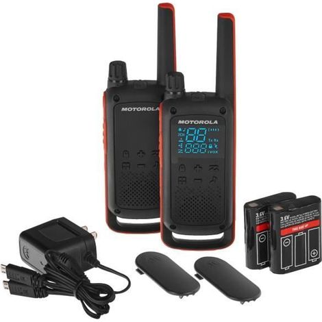 Talkie-walkie Motorola TLKR T82 - Portée de 10 km - Boîtier renforcé - 16 canaux-AquaForge (1/5)