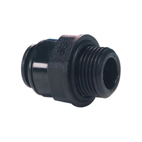 Raccord mâle 15 x 21 ( 1/2 ), pour tuyau 10 mm, noir acétal