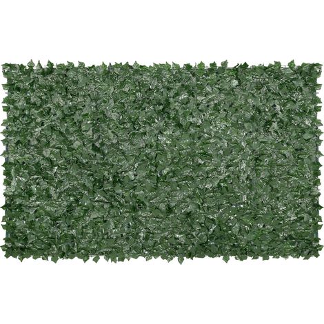 Clôture de confidentialité, Mur vert artificiel, Décoration extérieure, 59x98 en toile de fond (1/2)