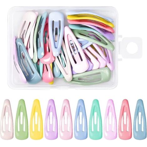 30 pinces à cheveux en métal de 3 cm pour enfants - Mini pinces à cheveux (1/4)