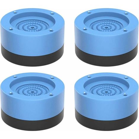 Lot de 4 Patins antidérapants Anti-Vibrations pour Machine à Laver, sèche-Linge (Bleu) (1/5)