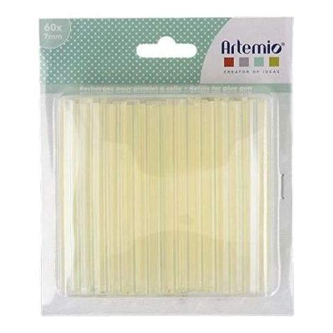 Recharges de colle - Artemio - 7mm - Transparent - 10 cm - 60 unités