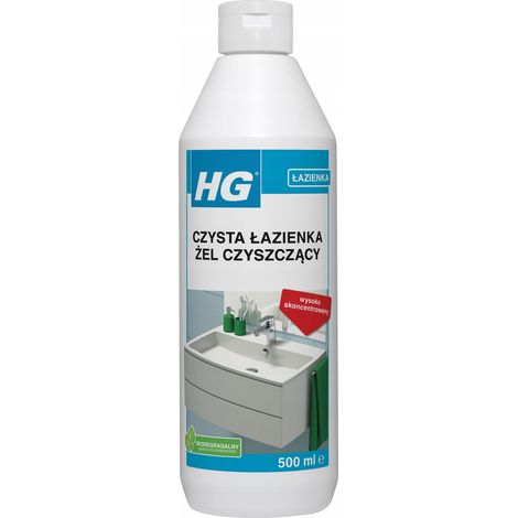 Gel nettoyant professionnel pour salle de bain HG Clean Bathroom 500 ml (1/2)