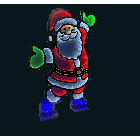 Festive Infinity Christmas Santa for Indoor or Outdoor Garden Decoration - 120cm