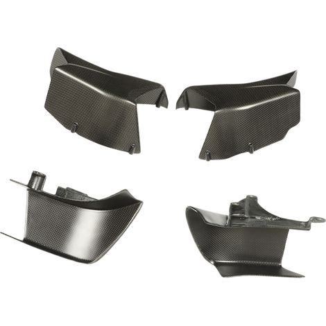 Ailerons latéraux moto en fibre de carbone, déflecteurs d'air carénage spoiler kit remplacement pour Ducati Multistrada V4 V4S, ailettes de carrosserie aérodynamiques. (1/5)
