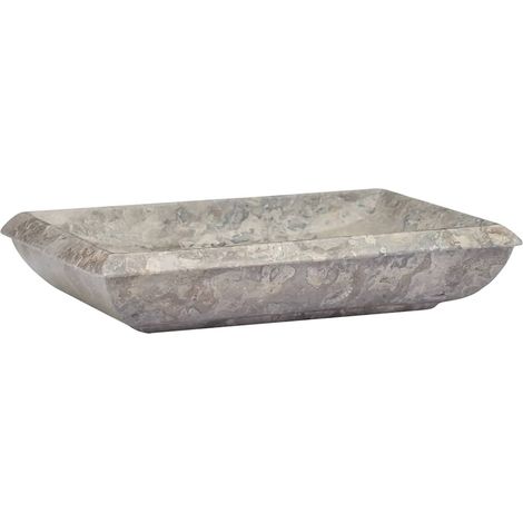 Maison Exclusive - Waschbecken Grau 50x35x10 cm Marmor