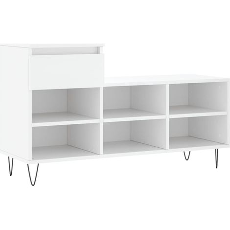 Maison Exclusive - Scarpiera Bianca 102x36x60 cm in Legno Multistrato