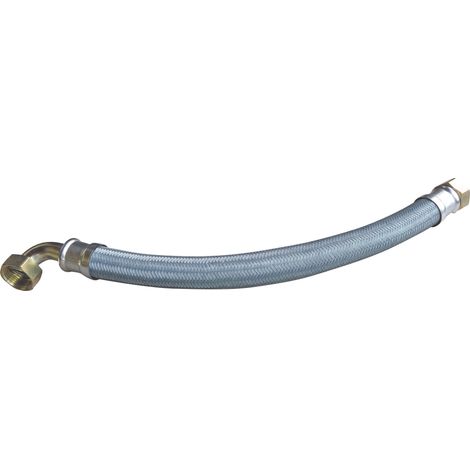 Flexible chauffage 1 écrou tournant 1" - 1 écrou tournant coudé 1" - 1000 mm