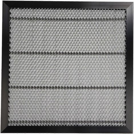 Plateforme de découpe laser en alliage d'aluminium, table de travail 400 x 400 mm, motif en maille