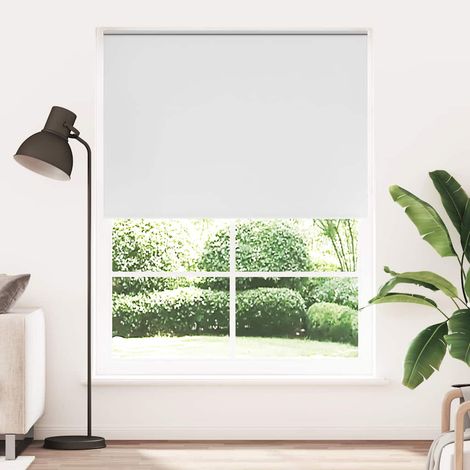 vidaXL Roller blind blackout 164,4x230 cm Fabric Width 160 cm white