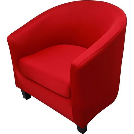 Armchair Cover, Armchair Cover, Sofa Cover Chair Protector (Solid Colour - Red) (1/4)
