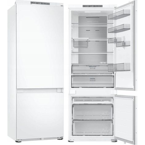 Refrigerador combinado Samsung blanco 389 litros empotrable (1/3)