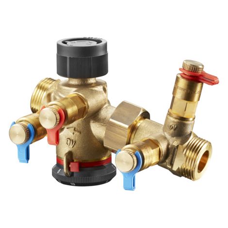 -Regulierventil "Cocon QTZ" DN15, 150-1050 l/h, AG flachd. mit MV (1/2)