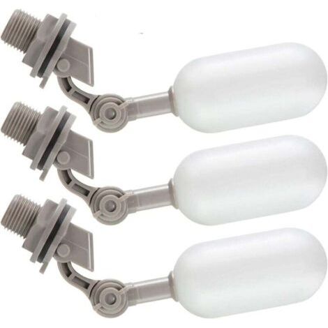 3PCS Robinet Flotteur 1/2 Pouce,Avec Bras RéGlable Pour Abreuvoirs à BéTail, Aquariums, Aquaculture