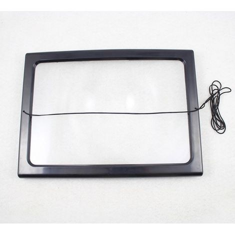 A4 Full Page Reading Magnifier Loupe with 4 LED Lamp 3X Magnification Lens (1/5)