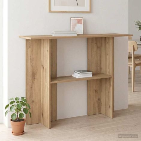 vidaXL Tavolo consolle Rovere Artigianale 100 x 30 x 75 cm