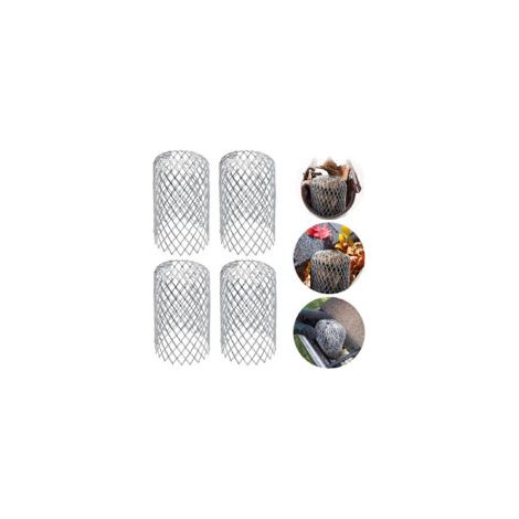 Juego de 7 protectores de canaletas de aluminio, protectores de canaletas de metal - Crezuo