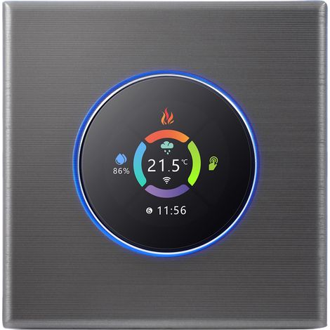 Eosnow Regolatore di temperatura del termostato intelligente WiFi,controllo settimanale programmabile tramite pulsante/APP mobile/Voce,controllo compatibile con Alexa/Home,per il riscaldamento dell'ac