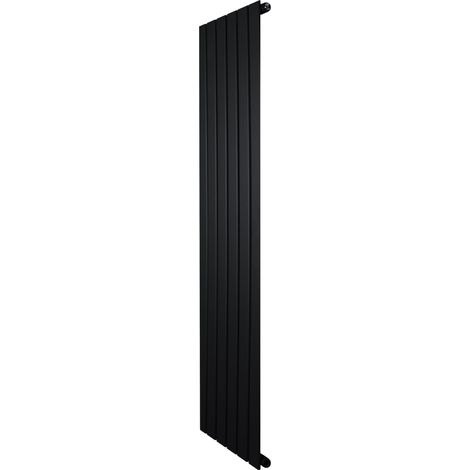 Radiatore Verticale Design Piatto Colonna Singola Nero 1600x420 mm (1/5)