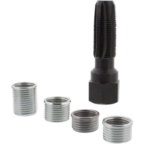M14x1,25 Zündkerzengewinde-Reparaturset, M14 Gewindereparatur mit 4 Gewindebohrern, Glühkerzengewindereparatur (1/4)