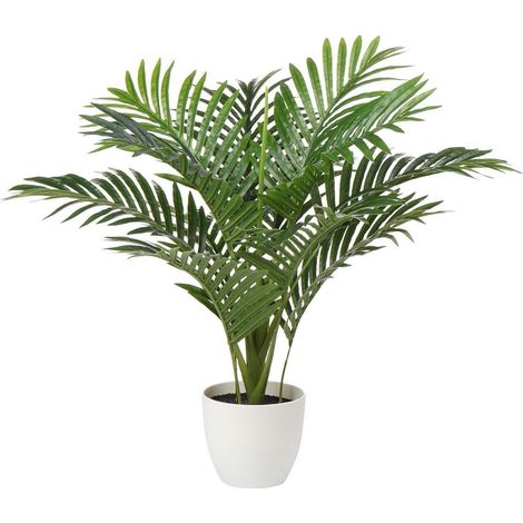 Kunstpflanze Palme Groß 60cm Kunstpflanze Real-Touch Deko Wohnzimmer Büro Balkon (1/5)
