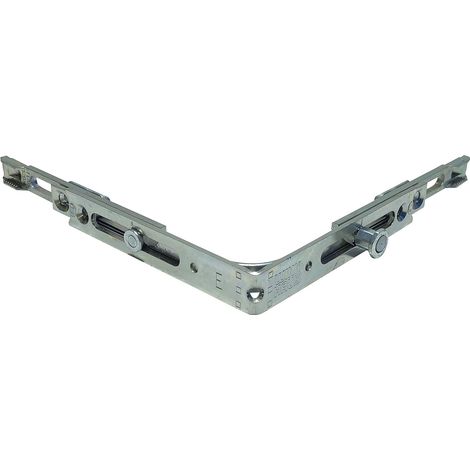 1 - Déviation D&39Angle - Goupille De Fermeture - Pour Fenêtre Activpilot Gauche Et Droite - Argenté - 98,5x16,6cm